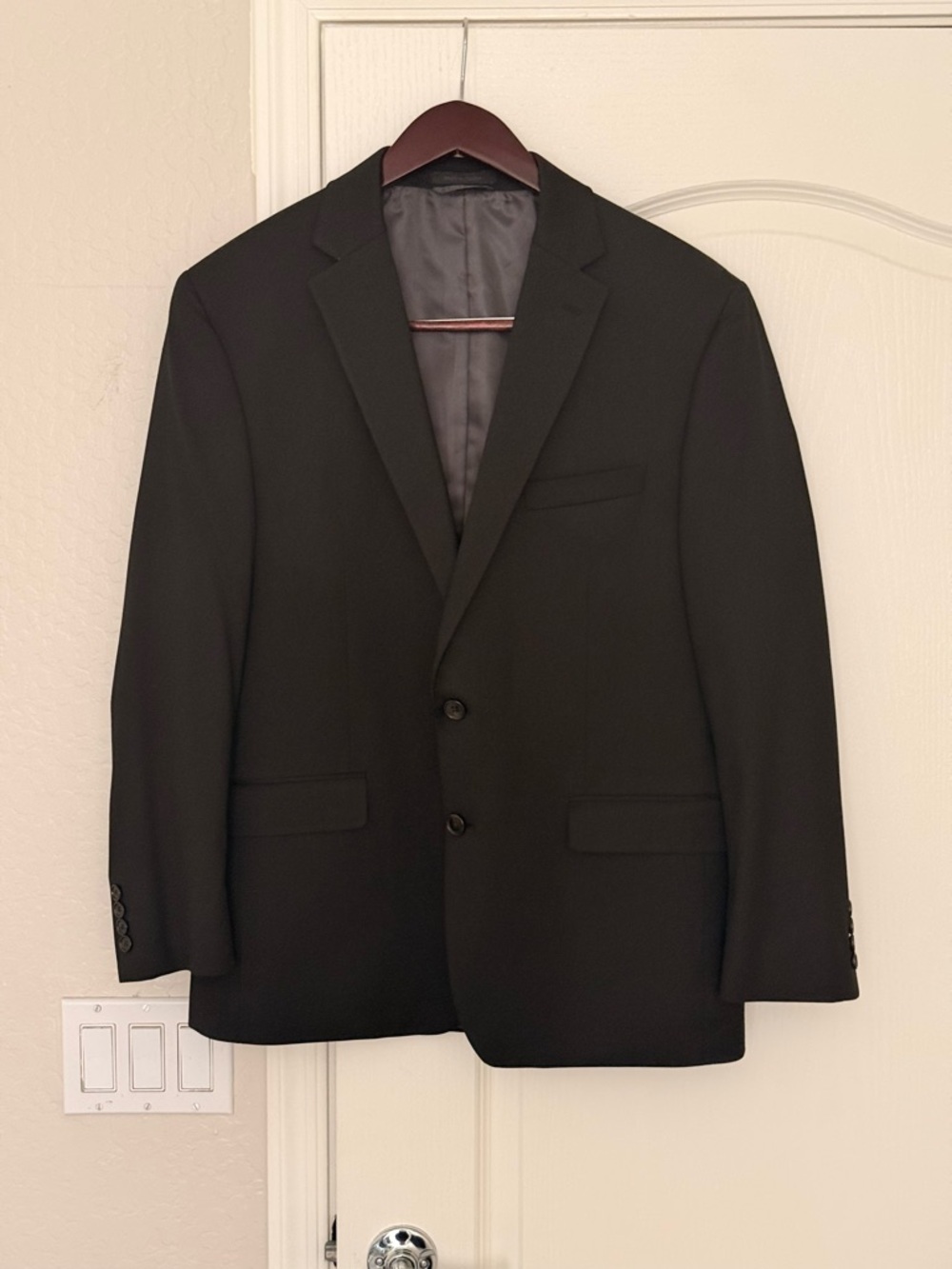 Lauren Ralph Lauren Men’s Black Blazer Size 42R Single-Breasted Sport Coat